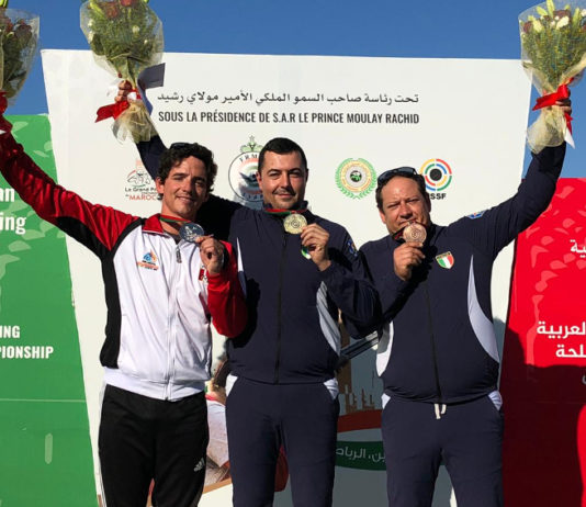 Altre due medaglie per la nazionale italiana di fossa olimpica nazionale italiana di fossa olimpica, daniele resca e massimo fabbrizi sul podio del 3° gran premio internazionale del marocco