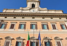 Elezioni dell’Uits, interrogazione della Lega alla Camera elezioni dell'uits: facciata di palazzo montecitorio, sede della camera dei deputati, dove la lega ha presentato un'interrogazione