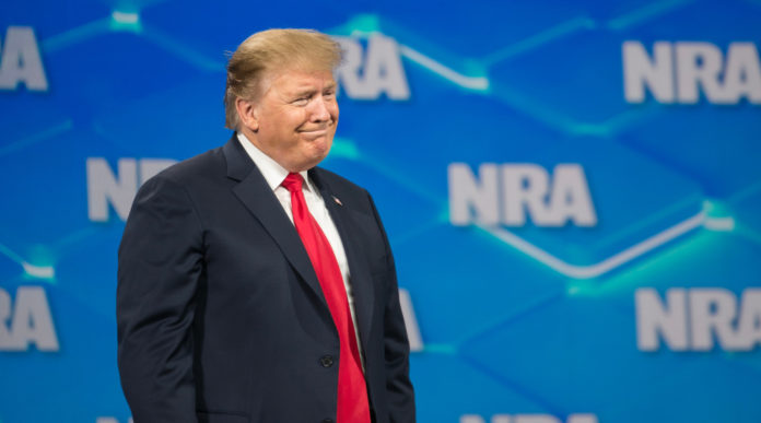 campagna elettorale americana: Donald Trump alla convention 2019 Nra