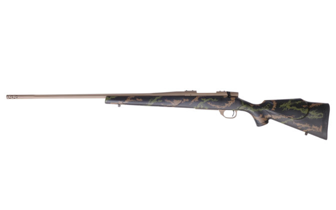 fianco sinistro della carabina bolt action weatherby vanguard high edition