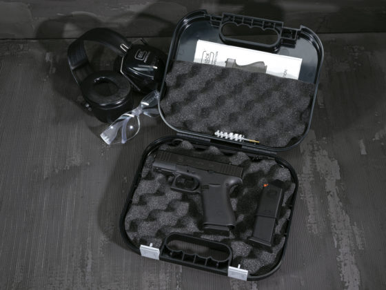 valigetta con pistola glock g43x mos