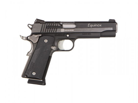 fianco destro della pistola da collezione sig custom equinox