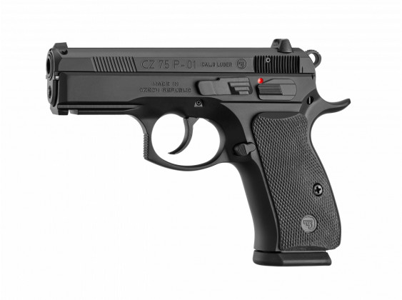 fianco sinistro della Cz 75 P-01 Steel Black