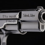 canna con incisione della pistola da collezione cz 75 tobruk