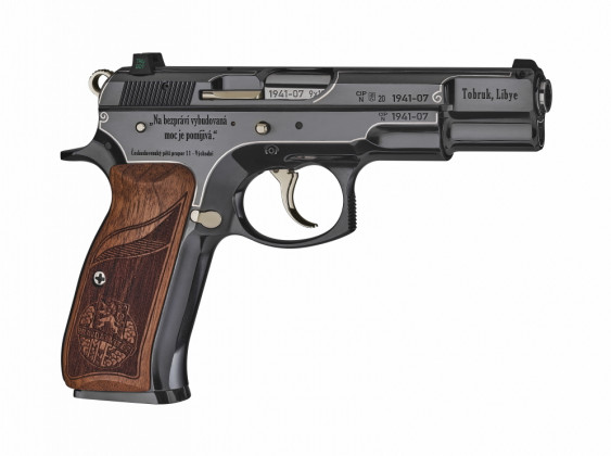 fianco destro della pistola da collezione cz 75 tobruk