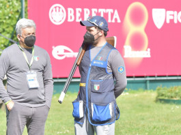A Lonato comincia la Coppa del Mondo di tiro a volo Coppa del mondo di tiro a volo di Lonato del Garda: Andrea Benelli con Tammaro Cassandro