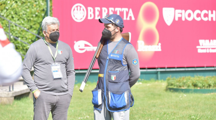 Coppa del mondo di tiro a volo di Lonato del Garda: Andrea Benelli con Tammaro Cassandro
