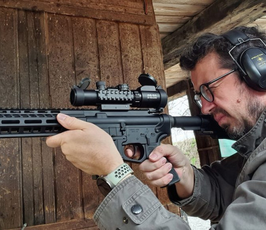 Hämmerli Tac R1 22, black rifle in 22 Hämmerli Tac R1 22