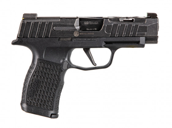 vista classica della pistola Sig Custom P365XL Spectre