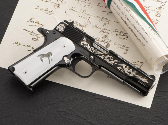 fianco destro della pistola da collezione SK Custom Emperor 1911