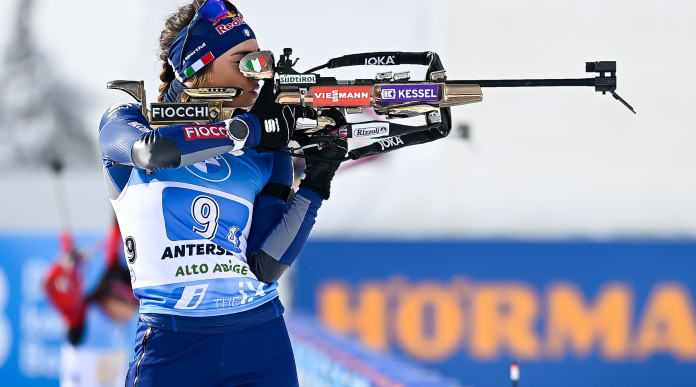 Fiocchi continua a fornire la nazionale italiana di biathlon: Dorothea Wierer nella Coppa del mondo di biathlon