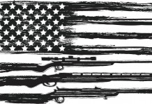 Armi negli Stati Uniti: ecco i background check richiesti a novembre 2021 Armi negli Stati Uniti ecco i background check richiesti a novembre: bandiera americana con armi al posto delle strisce