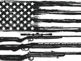 Armi negli Stati Uniti: ecco i background check richiesti a novembre 2021 Armi negli Stati Uniti ecco i background check richiesti a novembre: bandiera americana con armi al posto delle strisce