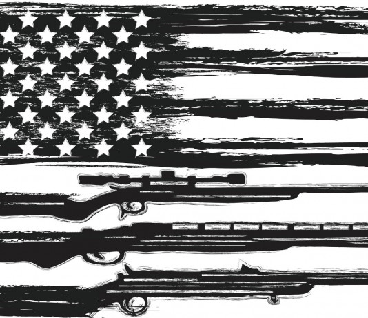 Armi negli Stati Uniti: ecco i background check richiesti a novembre 2021 Armi negli Stati Uniti ecco i background check richiesti a novembre: bandiera americana con armi al posto delle strisce