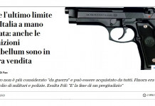 Calibro 9×19 in Italia: le critiche di Repubblica Calibro 9x19 in Italia, le critiche di Repubblica