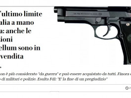 Calibro 9×19 in Italia: le critiche di Repubblica Calibro 9x19 in Italia, le critiche di Repubblica