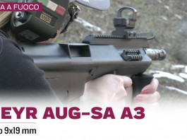 Steyr Aug-SA A3 cal. 9×19 mm, la prova a fuoco
