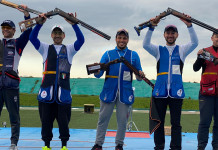 Coppa del mondo di tiro a volo: l’Italia chiude prima nel medagliere Coppa del mondo di tiro a volo: podio della gara a squadre maschile di skeet