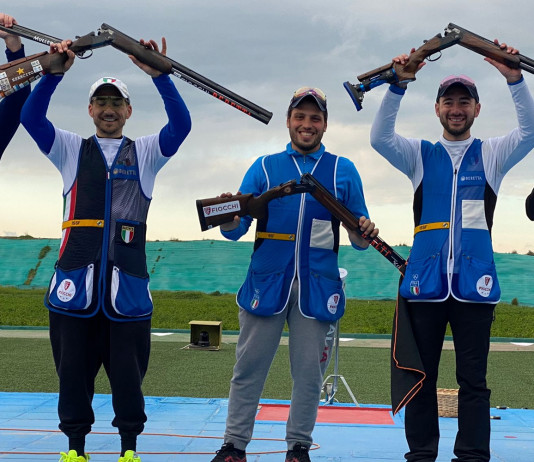 Coppa del mondo di tiro a volo: l’Italia chiude prima nel medagliere Coppa del mondo di tiro a volo: podio della gara a squadre maschile di skeet
