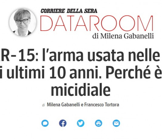 Armi in America, l’analisi del Corriere della Sera Armi in America, l’analisi del Corriere della Sera
