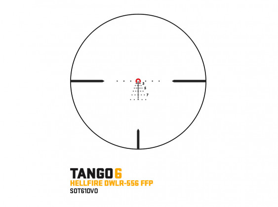 reticolo hellfire del cannocchiale tattico tango6t