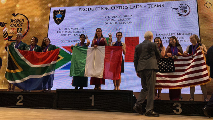 Medaglia ORO Squadra Production Optics Lady