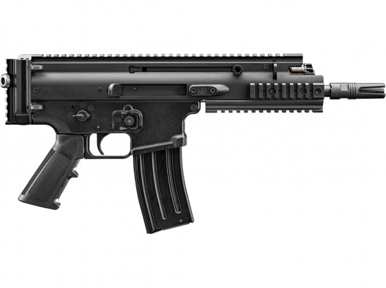 black fn scar 15p, pistola mitragliatrice compatta