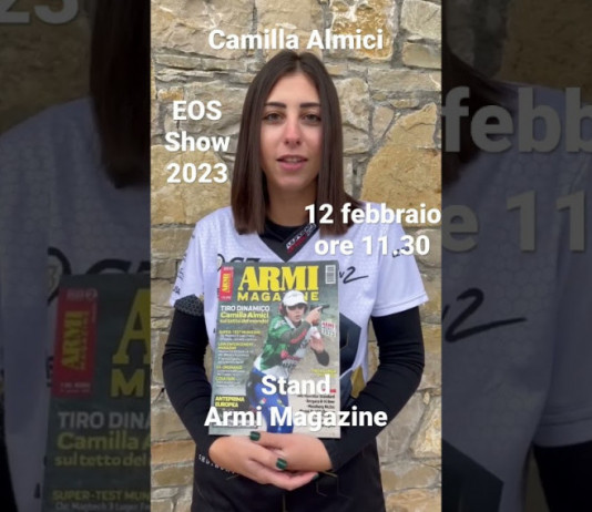 Eos Show 2023, un selfie con Camilla Almici da Armi Magazine Eos Show 2023, un selfie con Camilla Almici da Armi Magazine!