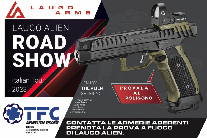 Laugo Alien road show, tappa all’Invictus Close Shooting Range a Erba