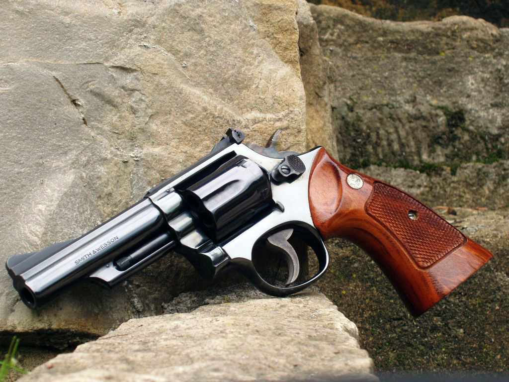 Quadro Arma Revolver Smith E Wesson 19 Calibre 357 Magnum