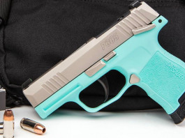 Sig Sauer P365 Robin’s egg blue, la pistola microcompatta celeste Sig Sauer P365 Robin’s egg blue, la pistola microcompatta celeste
