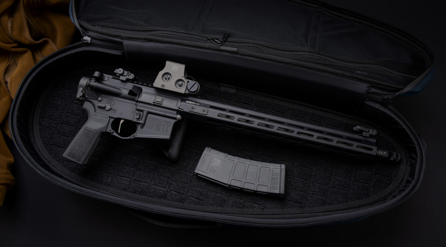 Tourbn TOURBON Custodia Per Pistola In Vera Pelle Morbida Imbottita Con Cerniera Per Poligono Di Tiro - Foto 8