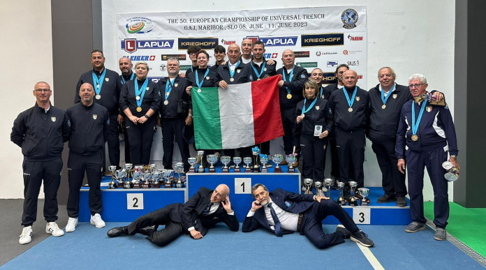Campionato europeo di Fossa Universale 13 medaglie azzurre