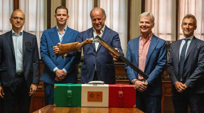 Fucile Beretta Sl2 personalizzato per i 70 anni di Luciano Rossi