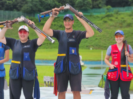 Sara Bongini e Andrea Galardini oro nel mixed di skeet iridato Sara Bongini e Andrea Galardini, oro nel mixed di Skeet iridato