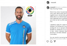 Mazzetti si candida alla commissione atleti Issf Mazzetti si candida alla commissione atleti Issf