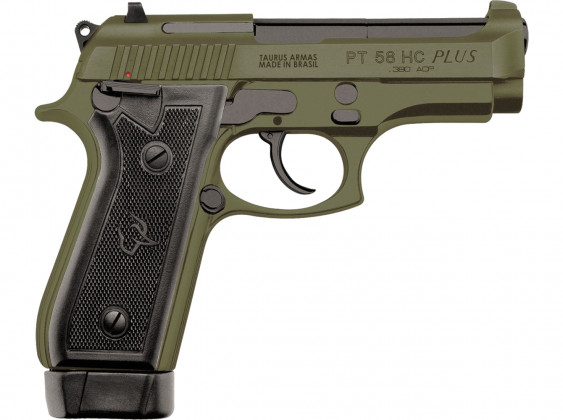 od green taurus 58Hc Plus, pistola 380 acp