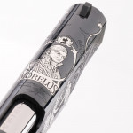 sommità carrello sk morelos, pistola colt custom