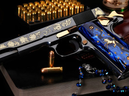 Sk guns Lady of Guadalupe, una pistola da collezione Sk guns Lady of Guadalupe, una pistola da collezione