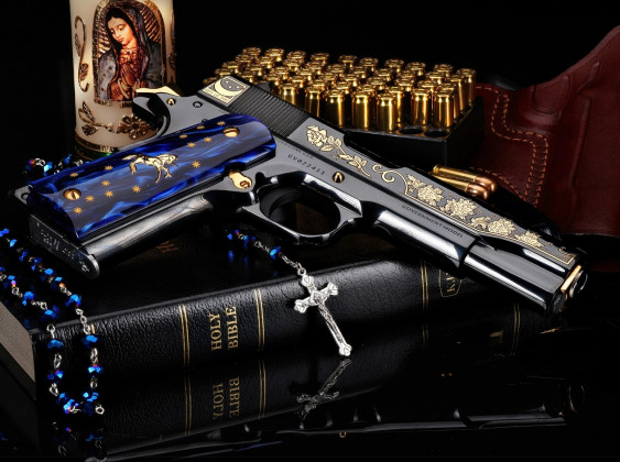 la pistola da collezione Sk guns Lady of Guadalupe