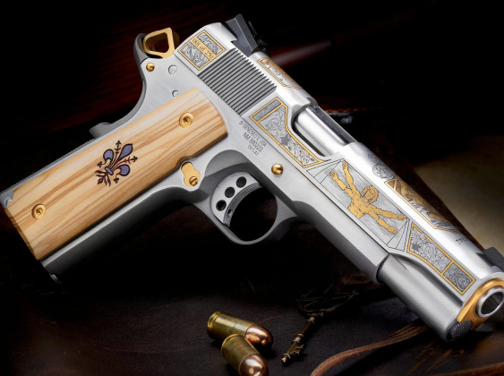 right sk leonardo, pistole da collezione per il rinascimento italiano