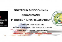 Armeria PowerGun e Fidc Corbetta organizzano “Il piattello d’oro” Armeria PowerGun e Fidc Corbetta organizzano il 1° Trofeo “Il piattello d’oro” il 20 e 21 aprile
