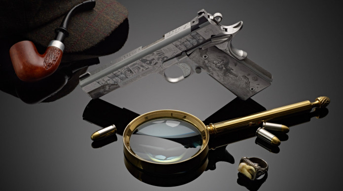 Cabot Guns Sherlock Holmes, una 1911 in giallo