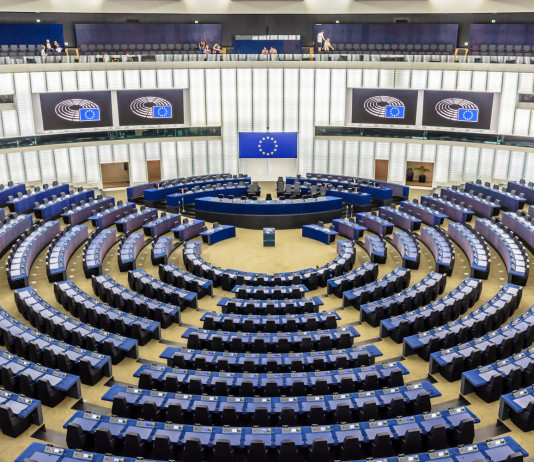 Revisionato regolamento europeo su importazione, esportazione e transito di armi Revisionato regolamento su importazione, esportazione e transito di armi: parlamento europeo, aula di Strasburgo