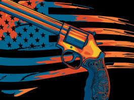 Quanti background check in America nei primi cinque mesi del 2024? Quanti background check in America nei primi cinque mesi del 2024? revolver con bandiera americana sullo sfondo
