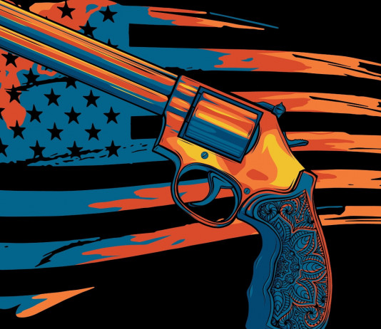Quanti background check in America nei primi cinque mesi del 2024? Quanti background check in America nei primi cinque mesi del 2024? revolver con bandiera americana sullo sfondo