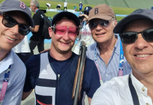 En plein Beretta nel trap maschile a Parigi 2024 En plein Beretta nel trap maschile a Parigi 2024: Carlo Gussalli Beretta, Nathan Hales, Franco Gussalli Beretta e Carlo Ferlito