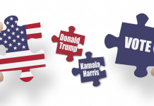 Le armi nella sfida Trump-Harris Le armi nella sfida Trump-Harris; puzzle Donald Trump e Kamala Harris