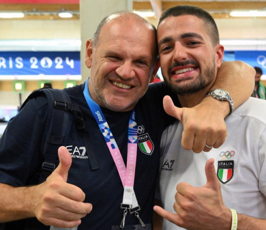 Paolo Monna in finale come tiratore dell’anno Paolo Monna in finale come tiratore dell’anno - Paolo Monna con Roberto Di Donna