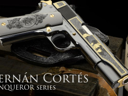 La Sk Guns dedica una pistola a Hernán Cortés La Sk Guns dedica una pistola a Hernán Cortés